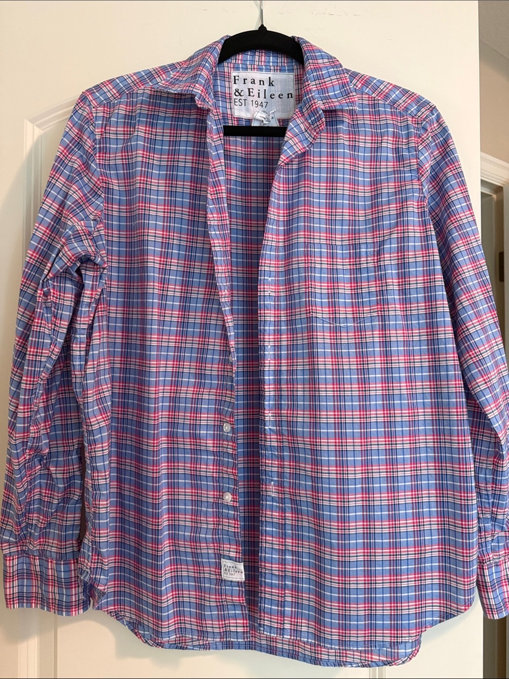 Frank & Eileen “Eileen” Blue and Pink Plaid Button-Down Shirt